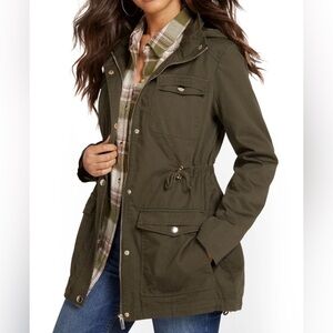 New York companyWomen's Olive Green Hooded Jacket